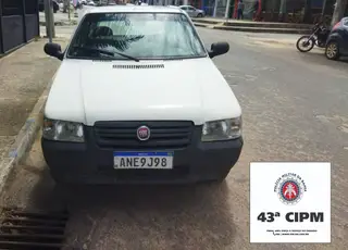 43ª CIPM recupera veículo com restrição de roubo, em Itamaraju