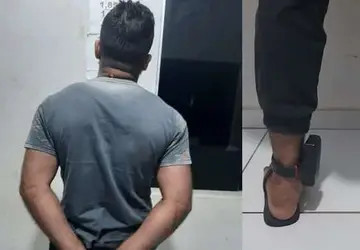 Homem é preso com duas tornozeleiras eletrônicas